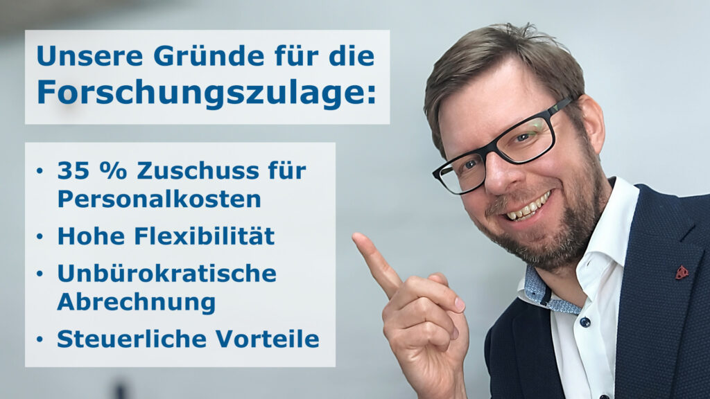 Unsere Gründe für Forschungszulage