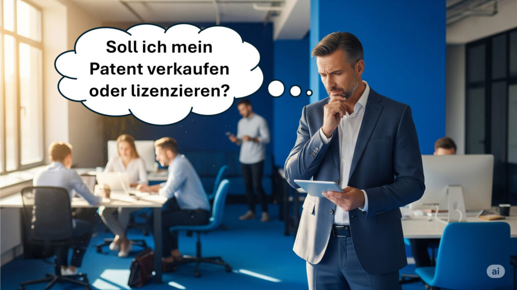 Patentanmeldung verkaufen lizenzieren