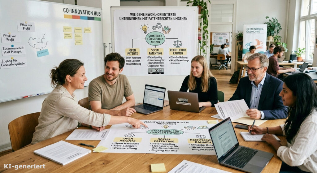 Diskussion zu Schutzrechten und Patenten bei Gemeinwohlökonomie